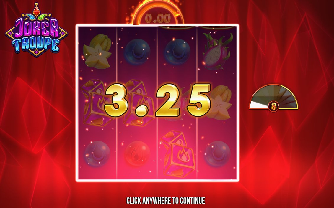 Red Joker Freespins mit Level-Anzeige und Golden red '8' Symbolen